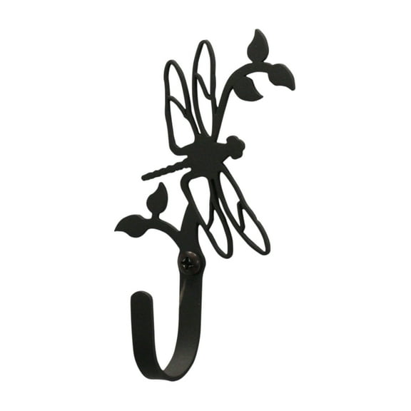 Home Indoor Modern Decorative Black Dragonfly - Wall Hook Small