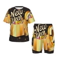 thumbnail image 1 of Balery Happy New Year 2025 C Conjunto de Pijama Infantil de Manga Corta con Estampado – Ropa de Dormir de Algodón Suave-Medium, 1 of 6