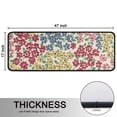 thumbnail image 5 of Kitchen Rugs Sets Of 2,Pioneer Flower Floral Print Pattern Anti Fatigue Kitchen Mat Rugs Non Slip Washable,Decorative Kitchen Floor Mats for Kitchen,Sink,Laundry,17"x47"+17"x47", 5 of 5