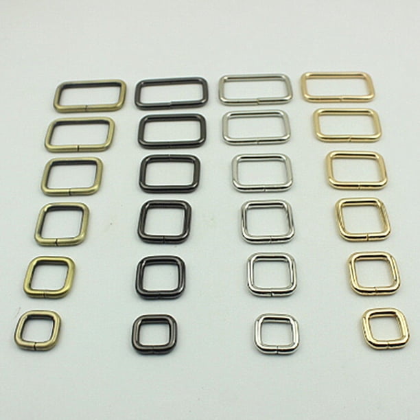 Accesorios de hardware para bolsos de mano, hebilla para correa de hombro, hebilla de alambre de hierro, hebilla cuadrada, hebilla de boca, diámetro del alambre de bricolaje 3,8 mm