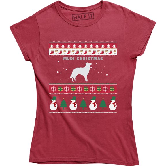 Mudi Christmas - Xmas Holiday Dog Lover Women's T-Shirt