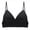 Black, variant on Women's Sexy Spaghetti Strap Low Back Bralettes Deep v Wire-Free Bra Backless Bras Padded Seamless Sleeping Bra