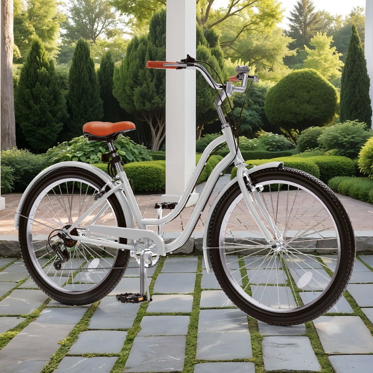 womens white beach cruiser bicycle 26" Haven Inlet 3 | Step-Thru 3 Speed Aluminum Haven Co three and seven speed option Uforic 24 Inch Beach Cruiser
