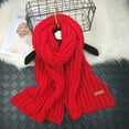thumbnail image 4 of CHEGUTA Scarf for Women Winter Scarf,Winter Multi-Colored Knit Feel Pashmina Wraps Elastic Warm Light Thick Couples Scarf Unisex, 4 of 5