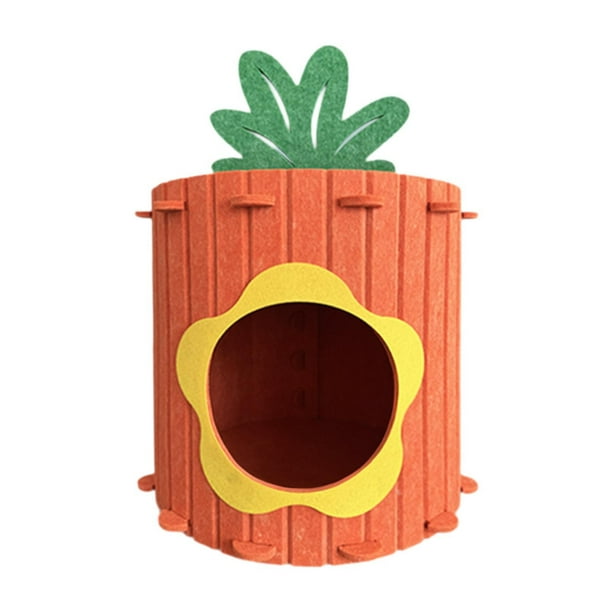 Casa de gato cómoda cama de gato cueva interior uso gato diez zanahoria cama para dormir Flores S