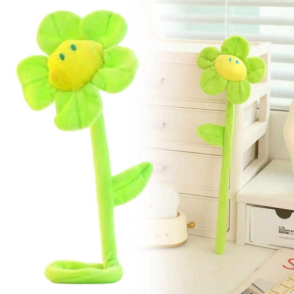 Clearance Under $1 Artificial Sunflower Fuzzy Sunflower Figurine For Kids Room Decor,Cotton (H) (1Pc)