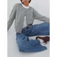 thumbnail image 3 of SUNSIOM Cardigan Uni pour Femmes Manches Longues Col Rond Boutonné Pull Tricoté, 3 of 7