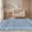 Blue, variant on HIWEAVER Jute Color 2′ x 6′ Scalloped Washable Runner Rug for Kitchen Modern Solid Geometric Accent Throw Carpet for Bedroom Non-Slip Floor Cover Room Home Decor