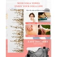 thumbnail image 5 of Orange Eucalyptus Leaves Yoga Towel for Hot Yoga Non Slip, Weeping Spring Botanical Summer Yoga Mat Towel Absorbent Yoga Sweat Towels Microfiber Hot Yoga Blanket for Bikram Pilates 26"x74", 5 of 7