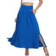 thumbnail image 2 of Falda RANPHEE Ariel Maxi Falda azul con abertura de cintura alta M, 2 of 5
