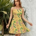 thumbnail image 7 of Miss Frizzle In A Pickle Magic School Bus Dress Fashion Beach Long Dresses Female Party Printed Sundress, 7 of 7