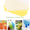 thumbnail image 4 of Food Grade Silicone Ice Cube Molds Trays ，Flexible and BPA Free for Chilled Drinks - blue+yellow, 4 of 5