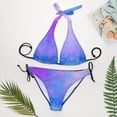 thumbnail image 4 of SKQIT Women Swimsuit Bikini Sets Triangle Cheeky Gradient Color Two Piece Bathing Suit, 4 of 7