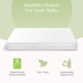 thumbnail image 4 of Delta Children Twinkle Galaxy Limited 4-inch Mini Crib Mattress - Premium Sustainably Sourced Fiber Core - Waterproof - GREENGUARD Gold Certified (Non-Toxic) - 5 Year Warranty - Made in USA, 4 of 7