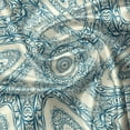 thumbnail image 5 of Ambesonne Moroccan Valance Pack of 2, Circular Oriental, 54"X18", Cream and Dark Sky Blue, 5 of 5