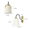 thumbnail image 5 of LNC Jacarmellia 5-in W 1-Light Polished Gold Modern/Contemporary LED Wall Sconce, 5 of 13