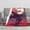 30inx40in/76x100cm, variant on Soft Fleece Throw Blanket, Anime Ninja Samurai with Katana Under Red Full Moon Print, Warm Decorative Blanket for Anime Fans
