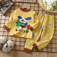 thumbnail image 2 of Fshinging Children Clothes Set Cute Cartoon Animla Print Long Sleeve Tops And Pants 2 Piece Set Tenue Garçon Size 5-6 Years, 2 of 3