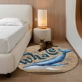thumbnail image 2 of Round Rug 4Ft Washable Non-Slip, Vintage Whale Circle Area Rugs for Living Room Bedroom, Brown Nautical Anchor Bubbles Coastal Indoor Floor Mats Carpet Runner for Home Decor Aesthetic, 2 of 8
