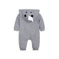 thumbnail image 3 of MYGBCPJS Baby Boy Girl Shark Cartoon Hooded Romper Outwear Toddler Cute Long Sleeve Zipper Jumpsuit Pajamas Outfit One-Piece, 3 of 8
