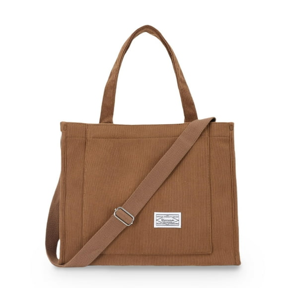 Bolso de mano UERRUAM de pana ligero para mujer, talla pequeña