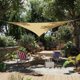 thumbnail image 1 of QinaQin Vela sombra triangular de 16 x 16 x 16 pies, toldo exterior con borde curvo, bloqueo UV de 95%, tela HDPE de 185 GSM e instalación sencilla para patio, jardín o terraza, 1 of 9