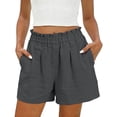 thumbnail image 2 of Womens Cotton Sweat Shorts Casual Summer Short Loose Elastic Waist Lounge Running Athletic Shorts with Pockets, 2 of 9