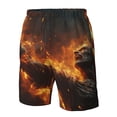 thumbnail image 4 of Fotbe Cool Fire Man Trajes de Baño Estampados para Hombre, Shorts de Verano de Secado Rápido, Ropa de Playa, Bañadores-Medium, 4 of 6