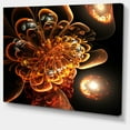 thumbnail image 2 of Art Numérique Fleur Fractale Orange Foncé - Impression sur Toile Florale, 2 of 3