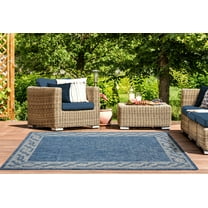 United Weavers Mali Parmalee Traditional Border Area Rug, Blue, 5'3" x 7'6"