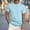 Light Blue(2025), variant on Yiliang Slim Fit Shirts for Men Comfortable Fit T Shirt Versatile Everday Top Short Sleeve Tee Cozy and Flexible Garment