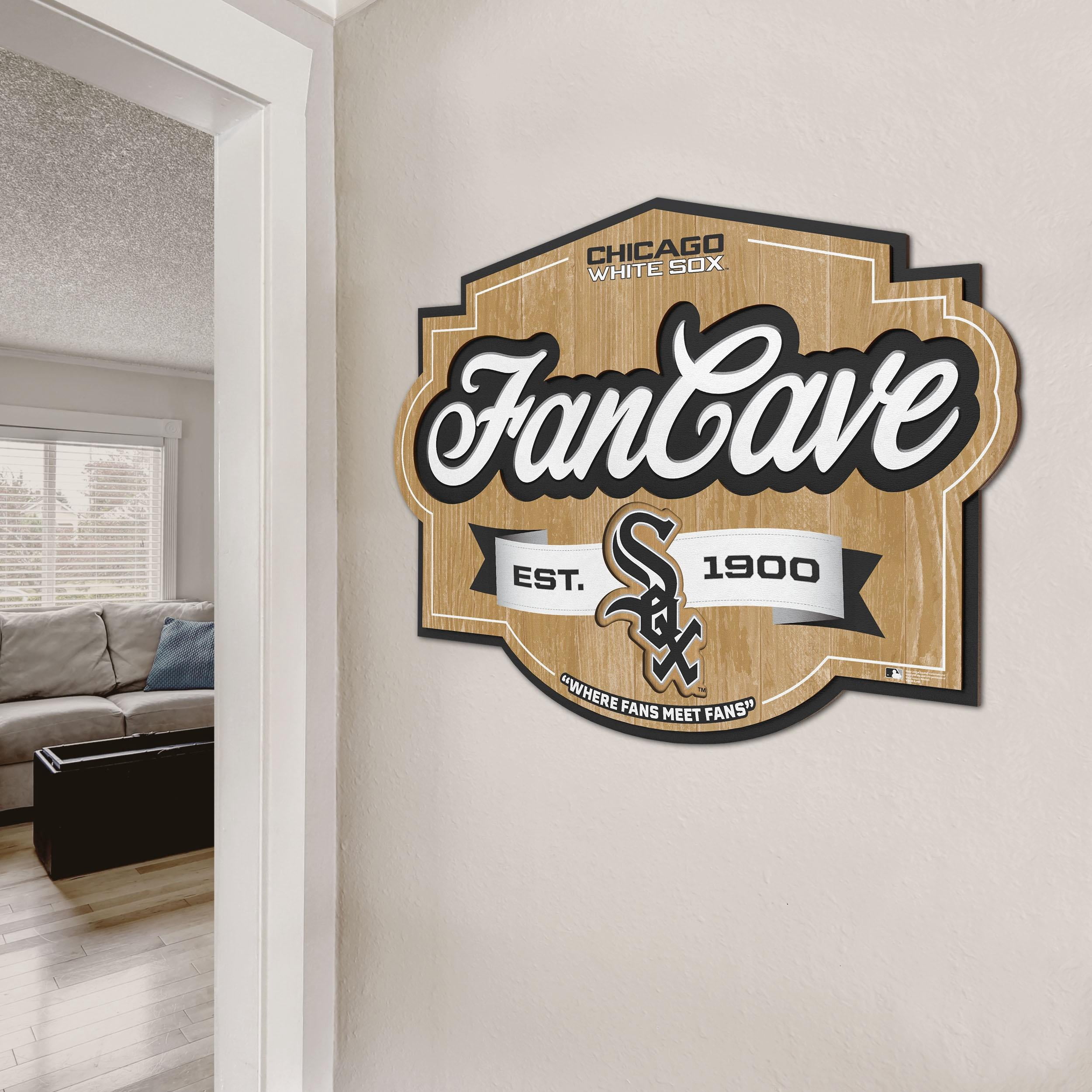 YouTheFan MLB Chicago White Sox Fan Cave Sign