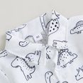 thumbnail image 3 of LYMAYTER Newborn Boys Shirt Outfits 2PCS Baby Print Short Sleeve Shirt + Shorts Set for 6 M-3 T, 3 of 9