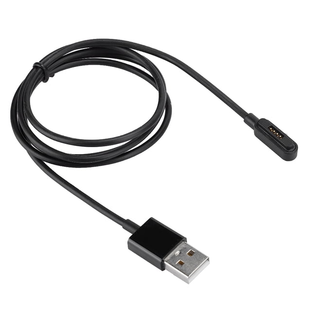 Smart Band Charger 1m/3.3ft Smart Watch Magnetic Charger Charging Data Cable Black For ZenWatch 2
