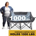 thumbnail image 5 of MOPHOTO Camping Chair for Adults Support 900LBS, Oversized 2 Person Loveseat Camping Chair with Cup & Wine Glass Holder, Portable Padded Double Folding Chair for Outdoor Camp Lawn Picnic Sports, 5 of 12
