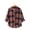 Red, variant on Delayuji Women's Button Down Shirt Plaid Checkered Shirt Retro Style Loose Long Sleeved Shirt Spring Outfit
