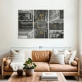 thumbnail image 2 of Elephant Stock Nyc Avenue Pop Wall Art - Horizontal Multi Panel Canvas - Living Room Wall Decor - City Multi Panel - Black And Gray Decor - 57" x 36", 2 of 4