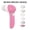 Pink, variant on BYXAS Facial Cleansing Brush Silicone Face Scrubber: 7 in 1 FBS-D Electric Exfoliating Rotating Massage Device Waterproof Deep Cleaning Exfoliation Spa Machine - Electronic Skin Care Wash(Green)