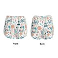 thumbnail image 3 of Fuzoiu Eiffel Tower Print Women's Athletic Shorts, Double-Layer Running Shorts with Pocket,Women's Workout Shorts for Yoga, Gym, and Workouts-X-Large, 3 of 7