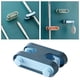 thumbnail image 5 of Soporte para escobas y trapeadores, colgadores para herramientas de limpieza de baño, organizador de almacenamiento Azul, 5 of 9