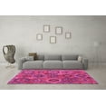 thumbnail image 3 of Ahgly Company Indoor Round Southwestern Pink Country Area Rugs, 5' Round, 3 of 4