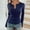 Navy, variant on Trushirt Womens Tops Solid Long Sleeve Crew Neck Casual Fall Winter Knit Navy Going Out Tops for Women Size M