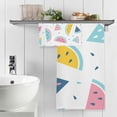 thumbnail image 5 of Watermelon Cotton Towel Set 2 Piece, 1 Bath Towels 1 Washcloth, Soft Fast Dry Super Absorbent Face Hand Towel for Bathroom Hotel Gym Spa and Beach, 5 of 7