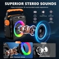 thumbnail image 2 of Altavoz Bluetooth portátil Karaoke Machine HWWR de 80 W, 2 of 9