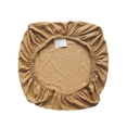 thumbnail image 2 of Chair Cushion Cover Seat Covers Backrest Protector Soild Color Elastic Chairs Adjustable Dirt-Resistant for Banquet Home Kitchen Milk Tea Color, 2 of 9