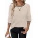 thumbnail image 1 of Camisas de Larga para Mujer, Suéteres, Conjuntos de Otoño, Bloques de Color, Ropa de Invierno, Elegantes, Informales, Suaves. Albaricoque L, 1 of 7