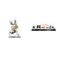 thumbnail image 1 of Colección De Figuras Decorativas De Ciervos Payasos Para Mesa, Centro De Mesa, Vitrina, Comedor, Jardín, Valla, Exterior, Interior, Porche, Adorno Decorativo, Regalo, 1 of 8