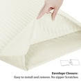 thumbnail image 5 of PiccoCasa Microfiber Body Striped Pillowcase 20x48 inch Soft Durable Khaki, 5 of 7