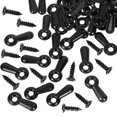 thumbnail image 1 of 160 tornillos de perillas de sujeción de marco de imagen de Metal para colgar imágenes o dibujar negro TUNC Sencillez, 1 of 5