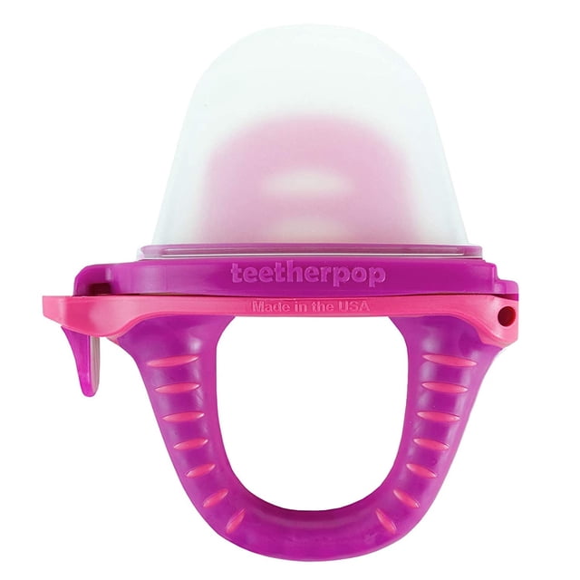 Mordedor Rellenable y Congelable teetherpop Para Bebés FuchsiaPink